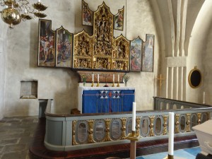 Altartavla i Botkyrka kyrka från 1500-talet