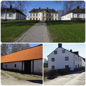 Sturehov slott  med arbetarbostad och ladugård