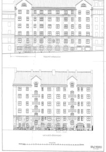 Byggnadslovsritning för Nybrogatan 55