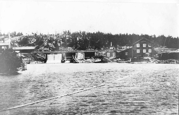 Dammen byggd på 1850-talet